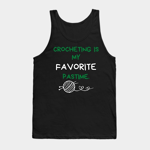 Crocheting is my favorite pastime Tank Top by yudoodliez